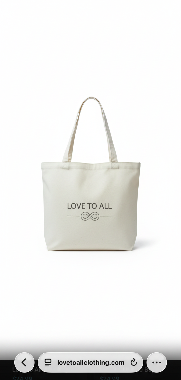 Love to All Tote Bag — view 3