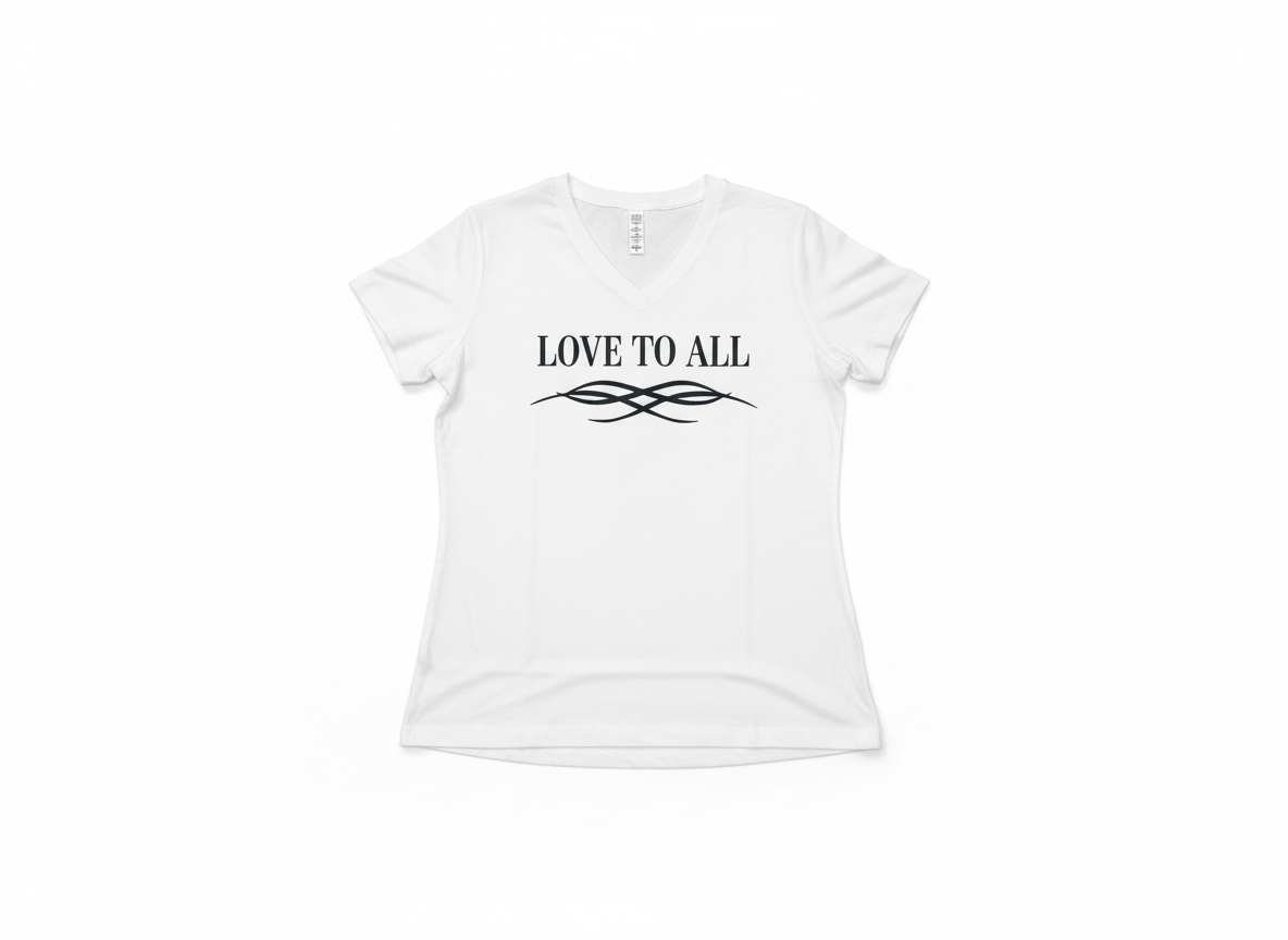 Love to All Tee — White