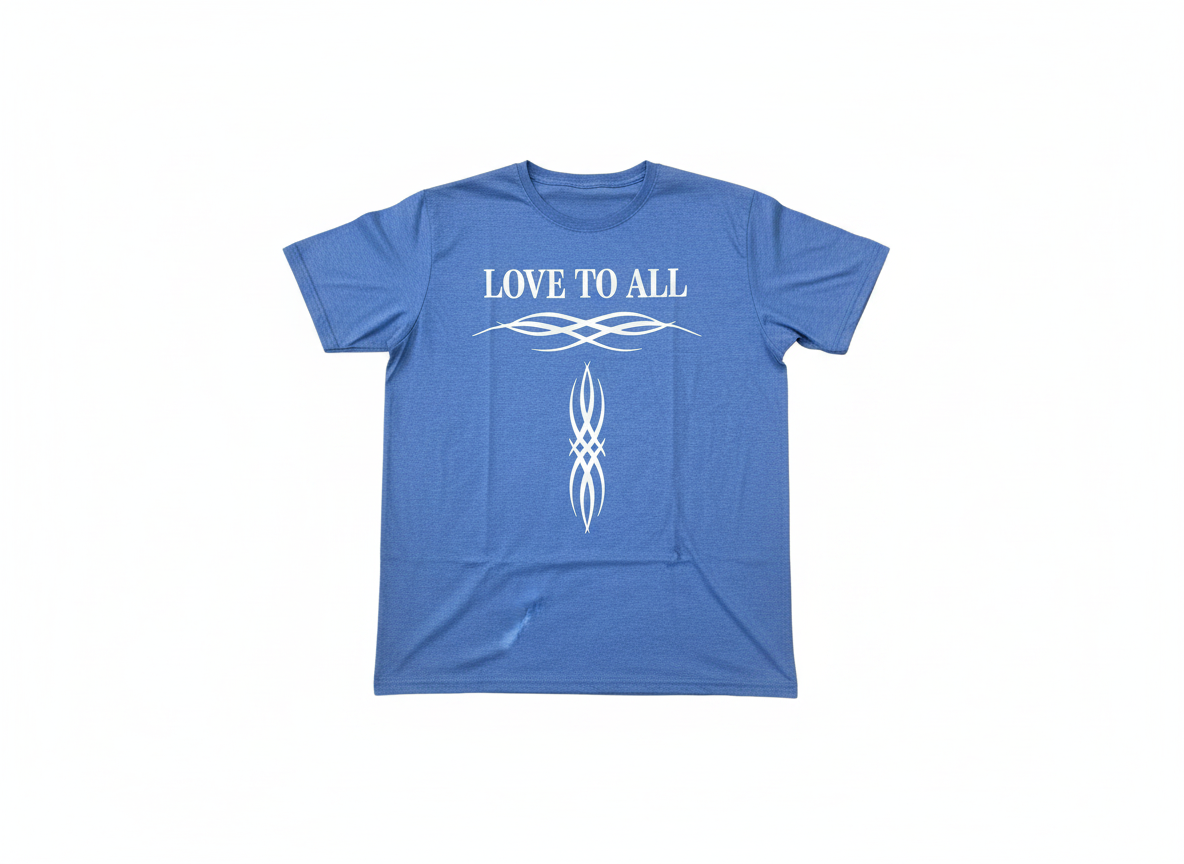 Love to All Tee — White/Pink